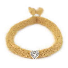 Bracelet fluffy curry silver