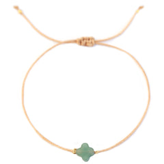 Bracelet jade clover