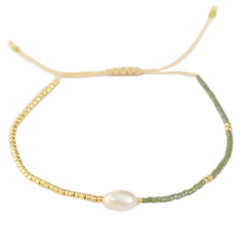 Armband miyuki parel green