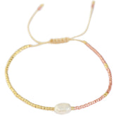 Bracelet miyuki pearl champagne