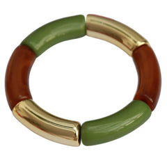 Armband penne olive gold