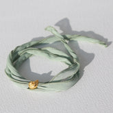 Armband Sari Wickel Pistazie