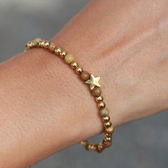 Armband Moraira ster jaspis steen