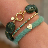 Armband-Set Pastille green