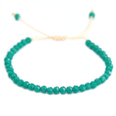 Bracelet facet emerald