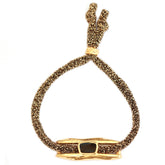 Bracelet doré givré à paillettes