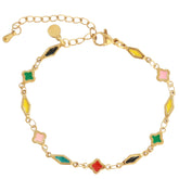 Bracelet à breloques multicolores