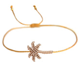 Bracelet palme champagne