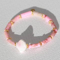 Pulsera concha rosa