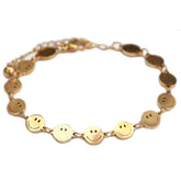 Pulsera de oro sonriente