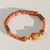 Pulsera tortuga naranja