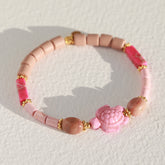 Pulsera tortuga rosa claro
