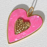 Charm heart pink