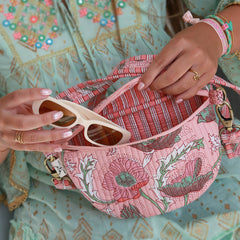 Crossbody bag peach