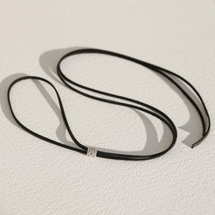 Choker Navajo zwart zilver