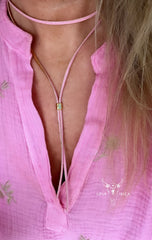 Choker pink evil eye