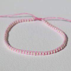 Enkelband Parel roze style