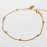 Anklet golden balls