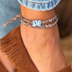 Pulsera de bandana marrón: ¡elige tu propio color!
