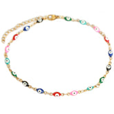 Anklet golden evil eye