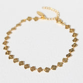 Enkelband gouden schelpjes