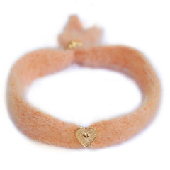 Bracelet moelleux saumon