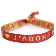 Pulsera tejida j'adore
