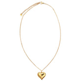 Golden necklace trend heart