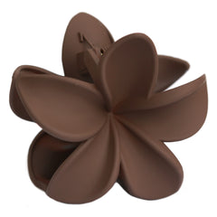 Hair clip flower brown