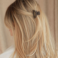 Hair clip set of 2 brown/black