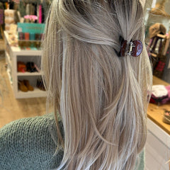 Hair clip grip brown