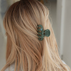 Pinza para el pelo oliva