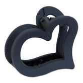 Hair clip medium heart black