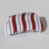 Hair clip blue stripe