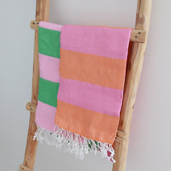 Hammam towel orange/pink
