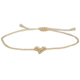 Brazalete de corazón Love Ibiza beige