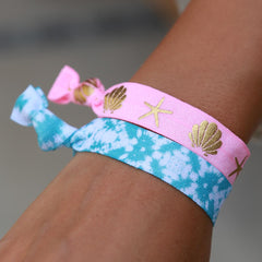 Ibiza elastiekjes Turquoise love