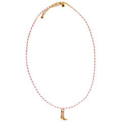 Necklace with cowboy boot