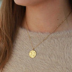 Gouden ketting Sun, moon and stars
