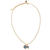 Gold chain mystic soul eye blue