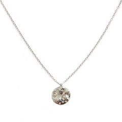 Silver necklace sun and stars