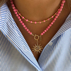Necklace Moraira pink