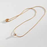 Cadena de oro con circonitas