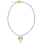 Collar corazón ojo sonriente