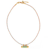 Necklace turquoise bar