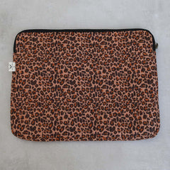 Laptop sleeve luipaard