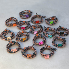 Pulsera Leopard Love - ¡Elige tu propio color!