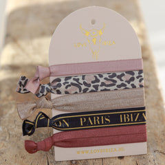 Ibiza elastiekjes Leopard in Fall