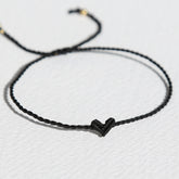 Love Ibiza Herzarmband schwarz