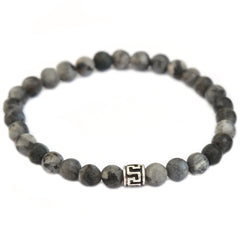 Bracelet grey stone pour homme